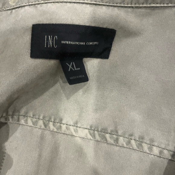 INC patchwork coat - Picture 3 of 5